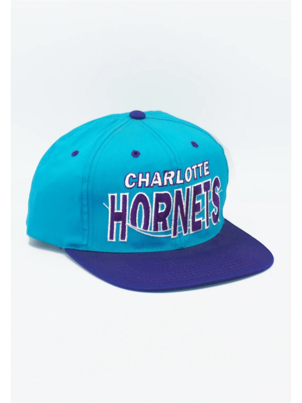 Teal and Purple Snapback Hat
